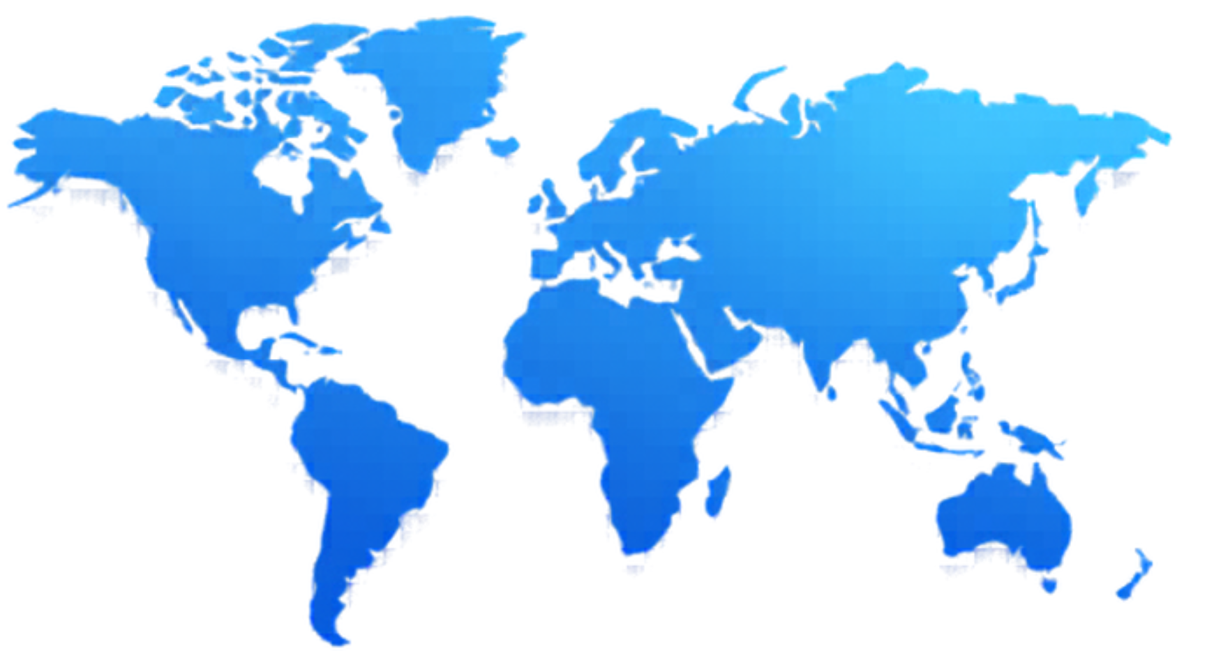 World map showing Nexora AI global client reach